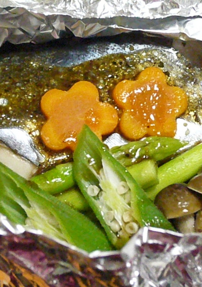 さわらと夏野菜のホイル焼き( ´ー｀)ﾉ-レシピのメイン写真