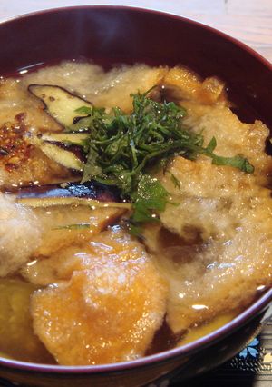 ✿仙台麩と茄子の味噌汁✿赤味噌仕立て-レシピのメイン写真