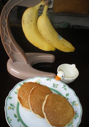 ふかふか♡定番バナナのホットケーキ♪-レシピのメイン写真