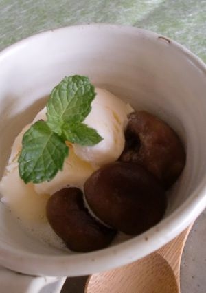 コーヒー白玉　バニラアイス添え-レシピのメイン写真