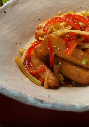 韓国風！揚げかまぼこのきんぴら-レシピのメイン写真