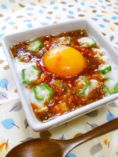 オクラと山芋のユッケ-レシピのメイン写真