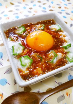 オクラと山芋のユッケ-レシピのメイン写真