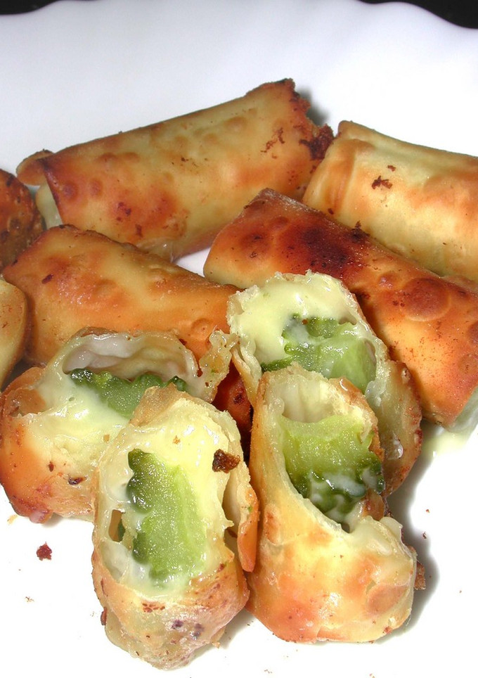 ゴーヤとチーズの餃子の皮包み焼き-レシピのメイン写真
