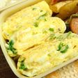 お弁当に❀葱とじゃこの卵焼き