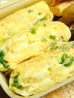 お弁当に❀葱とじゃこの卵焼き-レシピのメイン写真