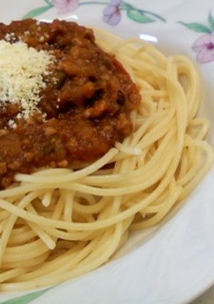 夏野菜たっぷりミートソースのパスタ-レシピのメイン写真