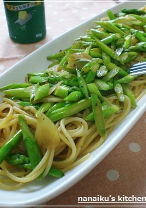 アスパラのガーリックバター醤油パスタ-レシピのメイン写真