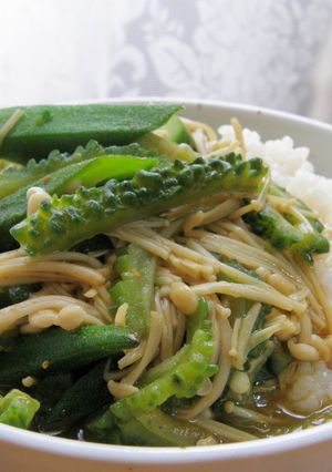 こんにゃくざんまい 夏野菜カレーあん-レシピのメイン写真