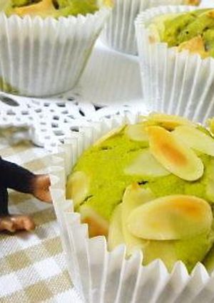 卵不使用!!抹茶ホワイトチョコマフィン♪-レシピのメイン写真