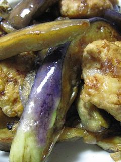 ナスと鳥つくねの炒め物-レシピのメイン写真