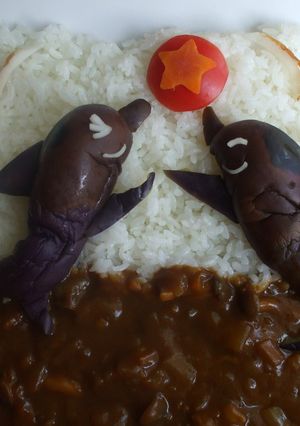 デコカレー☆イルカのショー♪-レシピのメイン写真