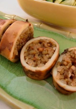 お米で作った♪圧力鍋で簡単イカ飯♪-レシピのメイン写真