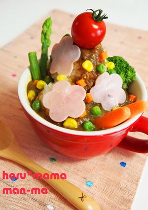 野菜いっぱい夢いっぱい♥パフェカレー-レシピのメイン写真