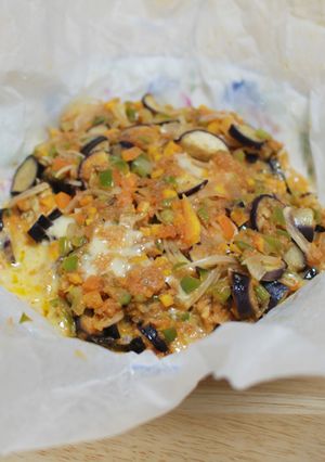 電子レンジでナスのグラタン風-レシピのメイン写真