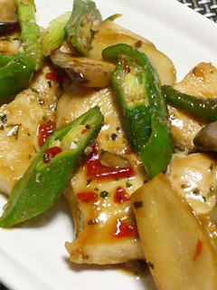 鶏肉と緑の野菜のスイチリ炒め☆-レシピのメイン写真