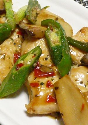 鶏肉と緑の野菜のスイチリ炒め☆-レシピのメイン写真