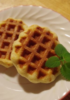 自家製酵母で作るワッフル（バターなし）-レシピのメイン写真