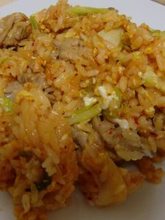 ☆しゃきしゃき豚キムチャーハン☆-レシピのメイン写真