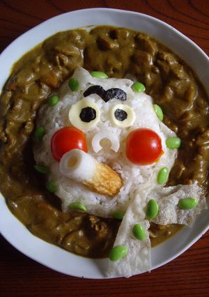 ひょっとこ祭り☆デコカレー-レシピのメイン写真