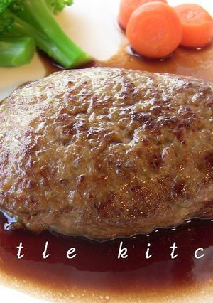 ハンバーグ♡赤ワインの照り焼きソース-レシピのメイン写真