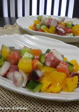 たこと野菜のさっぱりサラダ-レシピのメイン写真