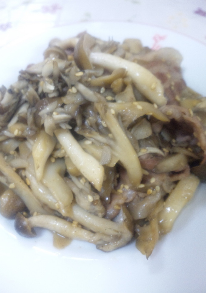 きのこと豚肉の炒め物-レシピのメイン写真