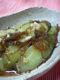 焼きゅうりともずくの和え物-レシピのメイン写真