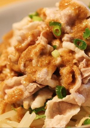もやしとシソの冷しゃぶ～胡麻ダレ～-レシピのメイン写真