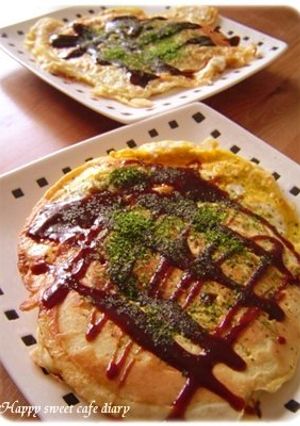 ★美味！ベーコンエッグチーズお好み焼き★-レシピのメイン写真