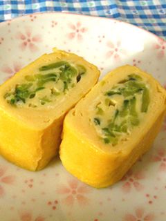 ゴーヤの出汁巻き卵焼き☆苦味を抑えました-レシピのメイン写真
