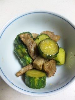 胡瓜と豚肉の豆板醤炒め-レシピのメイン写真