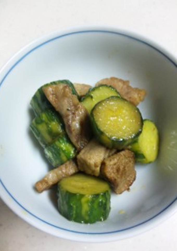 胡瓜と豚肉の豆板醤炒め-レシピのメイン写真