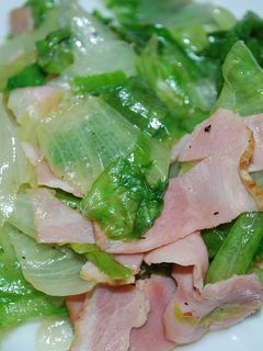 ベーコン・レタス炒め-レシピのメイン写真
