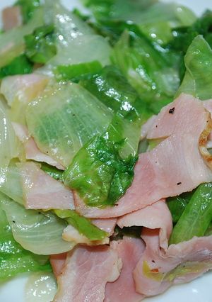 ベーコン・レタス炒め-レシピのメイン写真