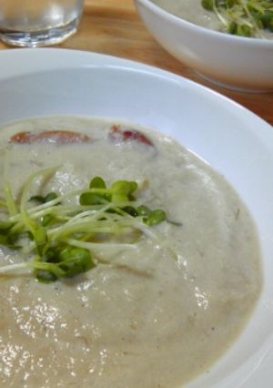 舞茸＊豆乳ポタージュ[棒寒天入り]-レシピのメイン写真