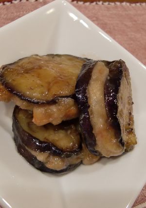 なすのエビはさみ煮-レシピのメイン写真