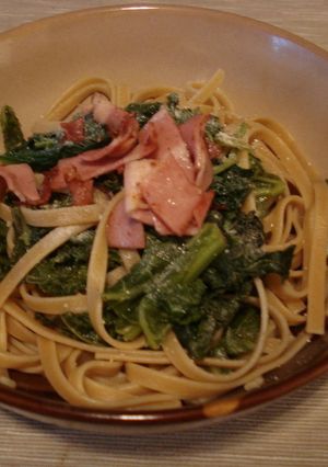 簡単　ケールとベーコンのパスタ♪-レシピのメイン写真