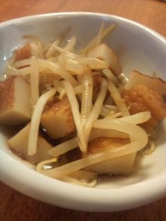 超簡単☆もやしとさつまあげの煮物-レシピのメイン写真