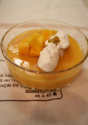 寒天で☆マンゴープリン-レシピのメイン写真