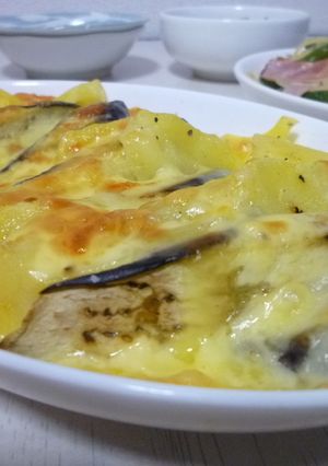 ナスとジャガイモとチーズのオーブン焼き!-レシピのメイン写真