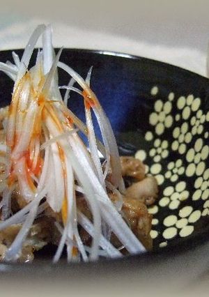 ☆鶏皮ラー油のスパイシー冷製おつまみ☆-レシピのメイン写真
