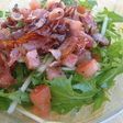 かりかりベーコンとしゃきしゃき水菜のサラダ