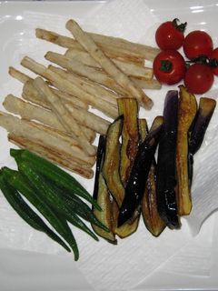 揚げ野菜の塩こしょうかけ-レシピのメイン写真