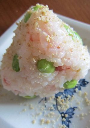 夏のおむすび☆枝豆と梅と胡麻-レシピのメイン写真