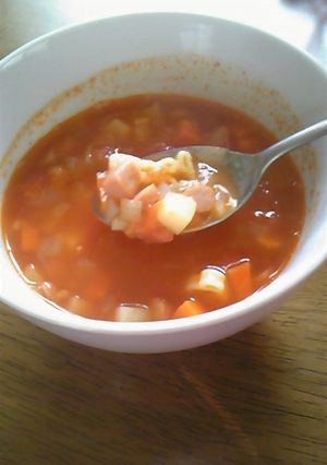 ポークビッツでミネストローネ-レシピのメイン写真