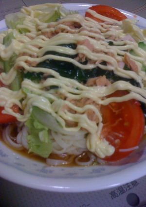 ●夏一人ランチにぴったり★サラダうどん●-レシピのメイン写真