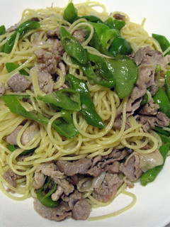 万願寺(甘長とうがらし)と豚肉のパスタ-レシピのメイン写真