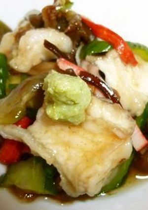 ささみと夏野菜のなめこわさび酢和え-レシピのメイン写真