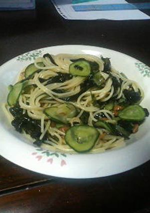 キュウリの冷静パスタ-レシピのメイン写真